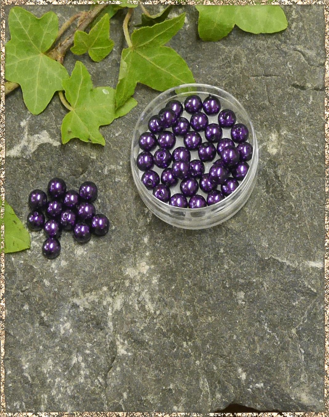 Perlen violett 6 mm